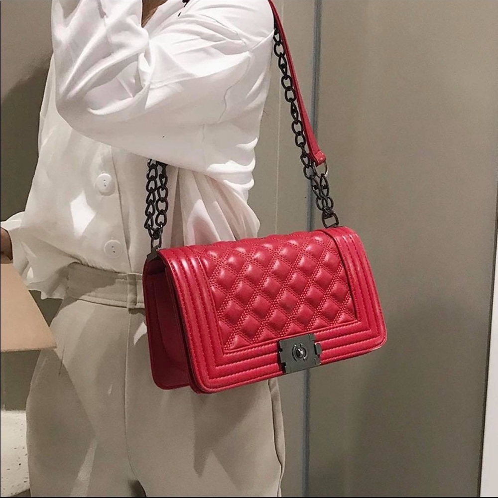 COPY - Faux Leather Quilted Sling Bag Purse Colle…